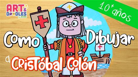 Como dibujar a CRISTÓBAL COLÓN para niños Christopher Columbus