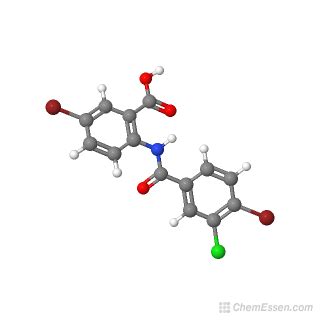 Bromo Bromo Chlorobenzene Amido Benzoic Acid Structure