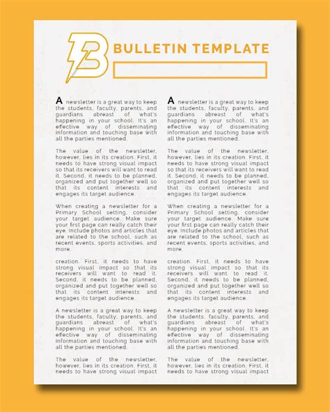 10+ Printable Bulletin template photoshop | room surf.com