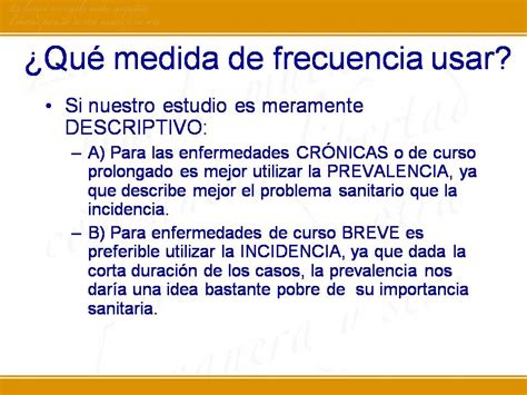 Asistente fecha límite en términos de medidas de frecuencia en