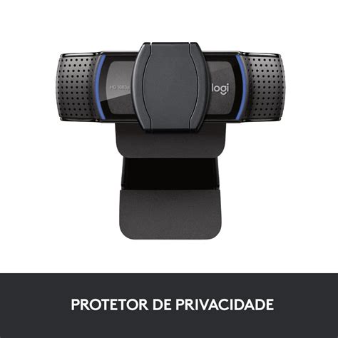 Webcam Full Hd Logitech C920s C Microfone 1080p Canoas Rs