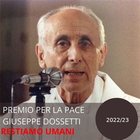 Premio Per La Pace Giuseppe Dossetti In Sala Del Tricolore