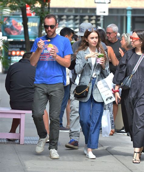 LILY COLLINS and Charlie McDowell Out in New York 09/07/2019 – HawtCelebs