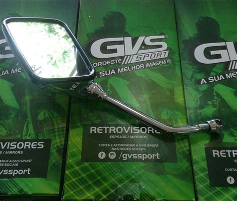 Par Retrovisor Cromado Twister Strada Gvs Z Motos Parcelamento Sem