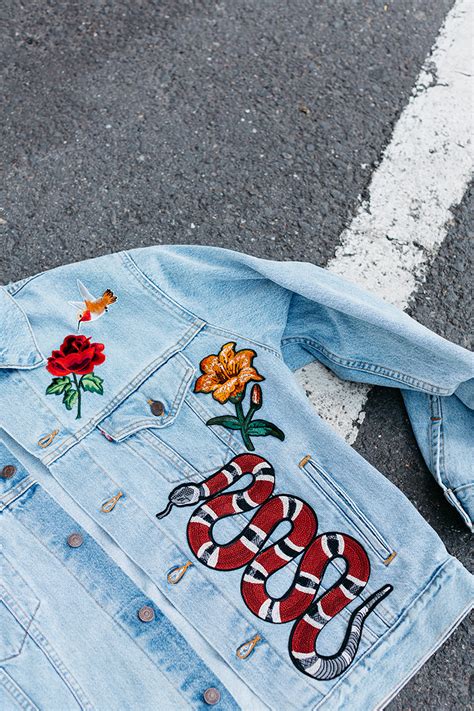 DIY Embroidered Patch Denim Jacket – Honestly WTF