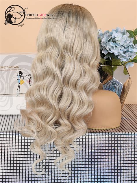 Pre Plucked Bleached Knots Ombre Blonde Body Wave Brazilian Virgin Hair