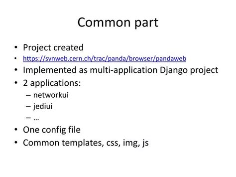 common part powerpoint    id