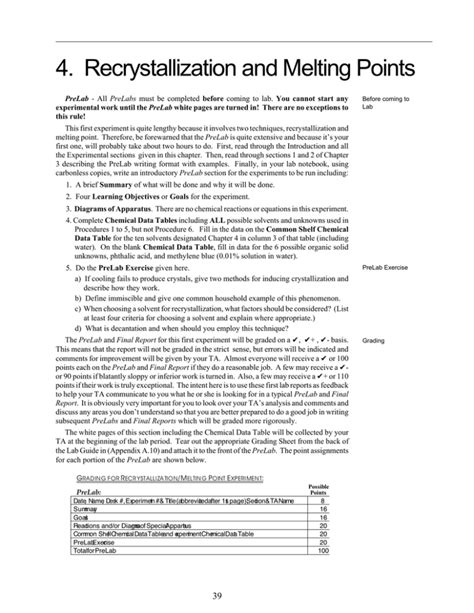 4 Recrystallization And Melting Points