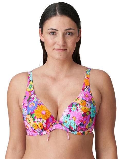 Prima Donna Najac Half Padded Plunge Bikini Top Belle Lingerie