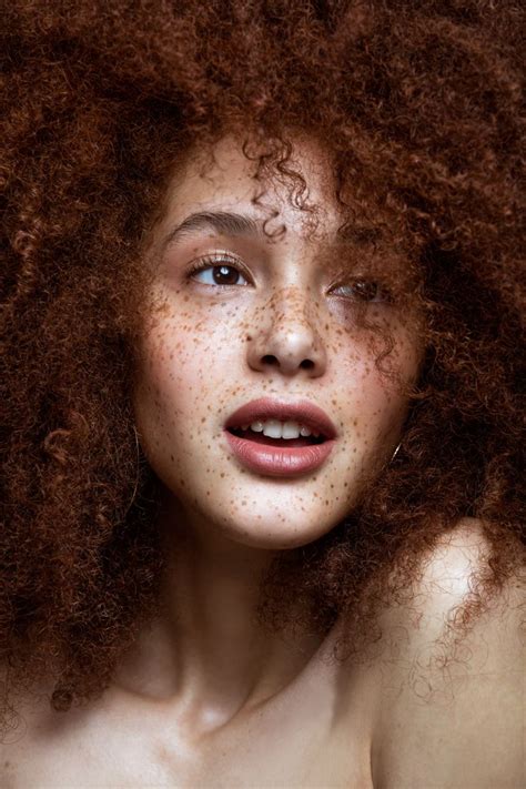 Carmen Garitano Portfolio Beautiful Freckles Curly Hair Model