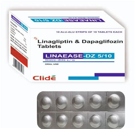 Linaease Dz 510 Linagliptin And Dapaglifozin Tablets At Rs 1800box