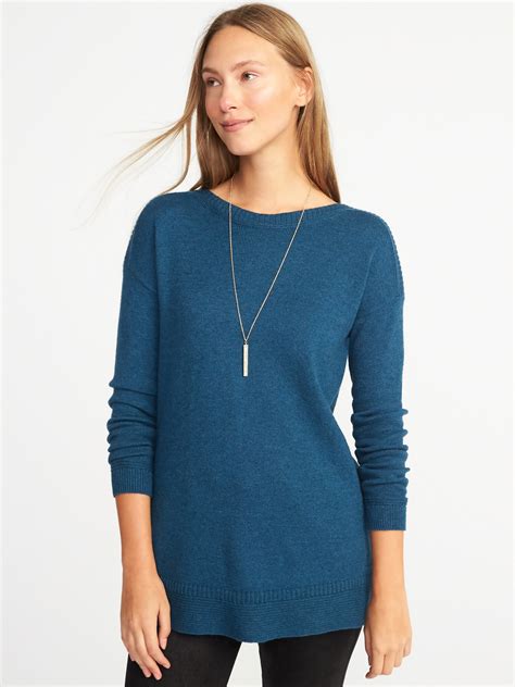 Boat Neck Tunic Sweater For Women Old Navy