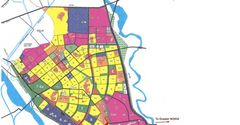 Noida Sector Noida Sector Layout Map Topographical Lay Out Map