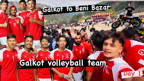 Galkot Volleyball Team After Long Time Galkot To Beni Bazar Myagdi