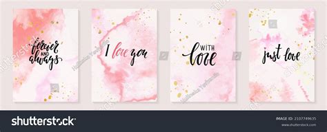 Abstract Pink Nude Watercolor Stains Background Stock Vector Royalty Free