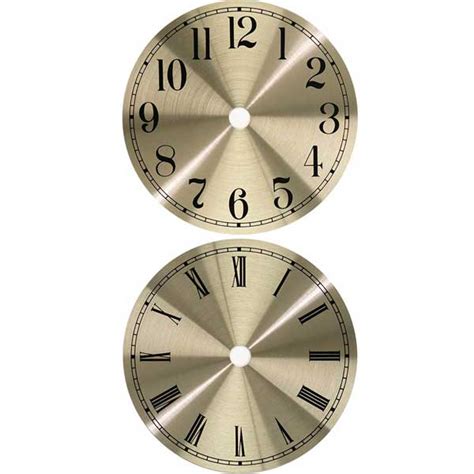 Round Metal Clock Dials