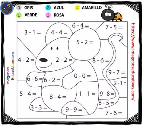 Fichas Para Colorear Con Operaciones Matem Ticas Imagenes Educativas