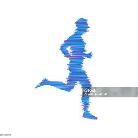 pria lari desain  olahraga  bisnis ilustrasi vektor ilustrasi