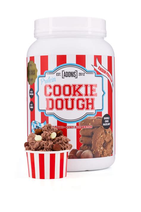 PROTEIN COOKIE DOUGH Casein Protein Double Choc Hazelnut Adonis Gear