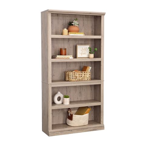 Sauder Select Engineered Wood 5 Shelf Bookcase In Laurel Oak