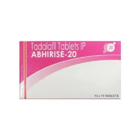 20 Mg Tadalafil Tablets IP At Rs 300 Stripe Tadalafil Tablets In