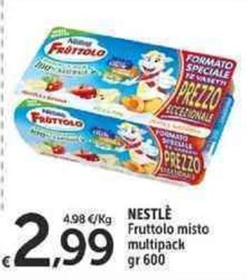 Offerta Nestlè Fruttolo Misto Multipack 600gr nel volantino di