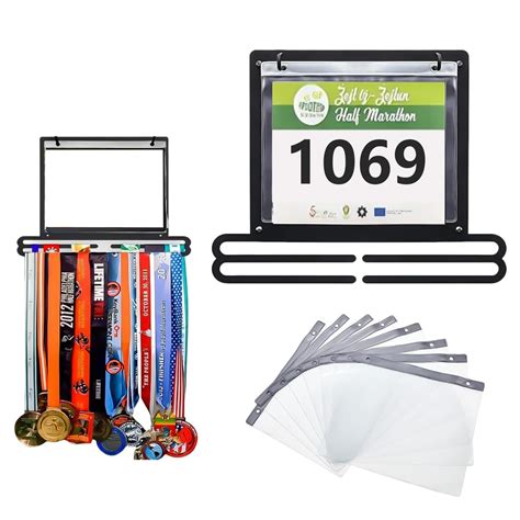 amazoncom meihaome race medal bib display wall mounted holder