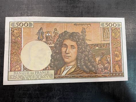 Billet de 500 NF Molière de 1966 Anciennes Collections