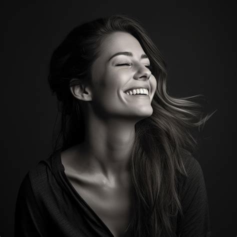 Premium Photo Radiant Smile Modern Woman