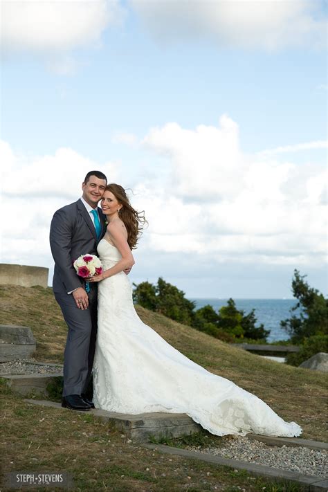 Nobska Lighthouse Wedding Ceremony At Woods Hole On Cape Cod Steph