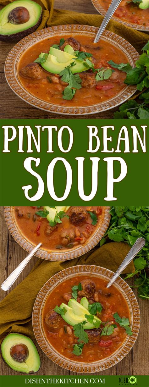 Spicy Pinto Bean Soup - Dish 'n' the Kitchen