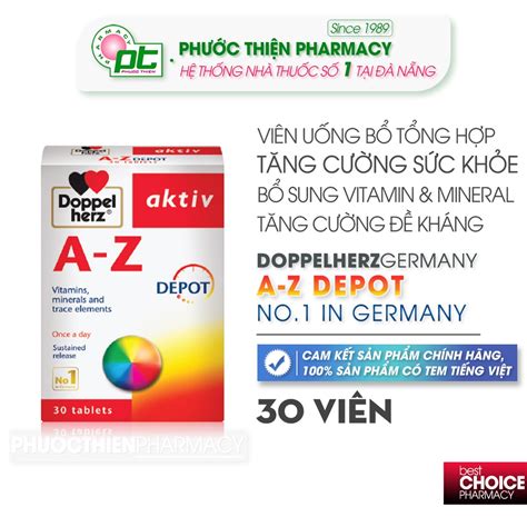 Viên uống bổ sung vitamin tổng hợp az Doppelherz A Z Depot 30 Viên