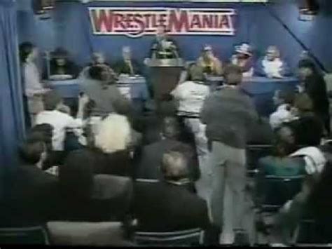 Wrestlemania 8 Press Confrence - YouTube