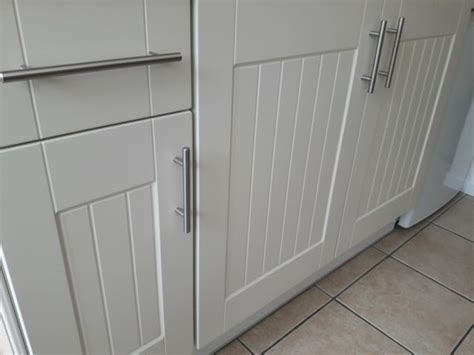 Shaker Matt Ivory Tongue And Groove Kitchen Cupboard Replacement Doors