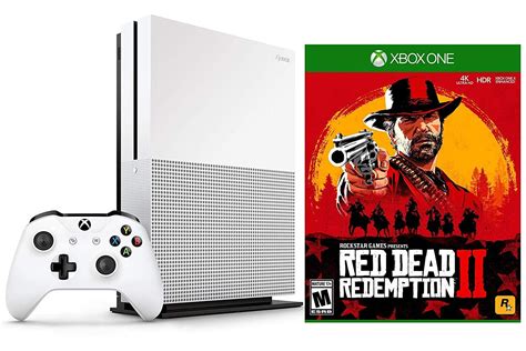 Microsoft Xbox One S Red Dead Redemption 2 Bundle: Xbox One S 1TB 4K ...