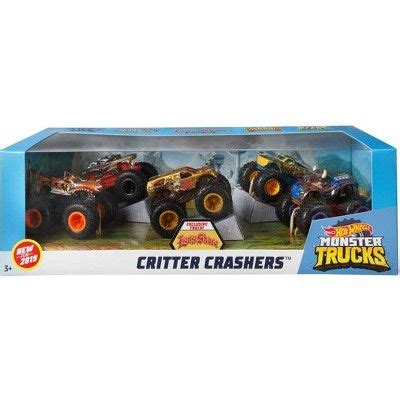 Hot Wheels Monster Trucks 1:64 Critter Crashers 5pk - (Styles May Vary ...