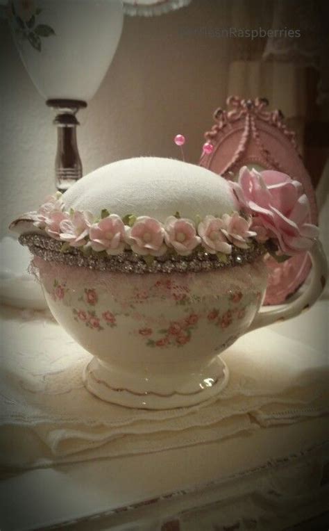 Teacup Repurposed Into A Pin Cushion Pin Cushions Patterns Teacup