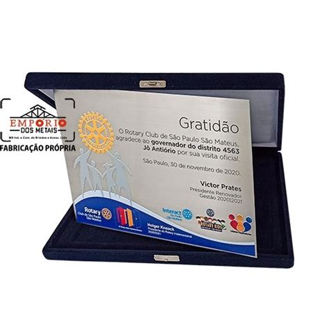 Placa De Agradecimento 2435 Placas De Homenagem Personalizadas