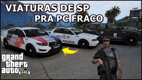 COMO INSTALAR PACK DE VIATURAS DE SP SUPER LEVES NO GTA 5 LSPDFR