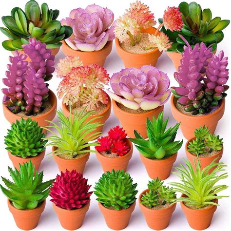 27 Mini Artificial Succulent Plants Unpotted Fake Succulents Picks