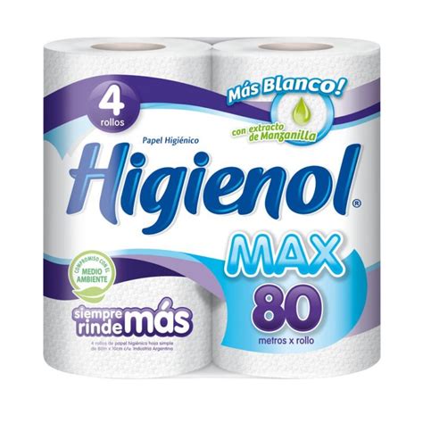 Higienol Papel Higienico Max 80 X 4 Un Supermercado El Desafío