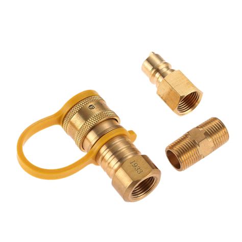 Buy DRELD 3/8 Inch Natural Quick Connect Fittings, LP Propane Hose ...