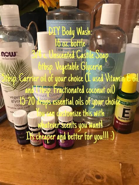 Diy Body Wash With Essential Oils From Young Living Click Here To See