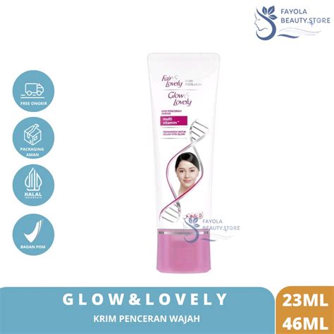 Jual Glow Lovely Krim Pencerah Wajah Multivitamin Cream Gr