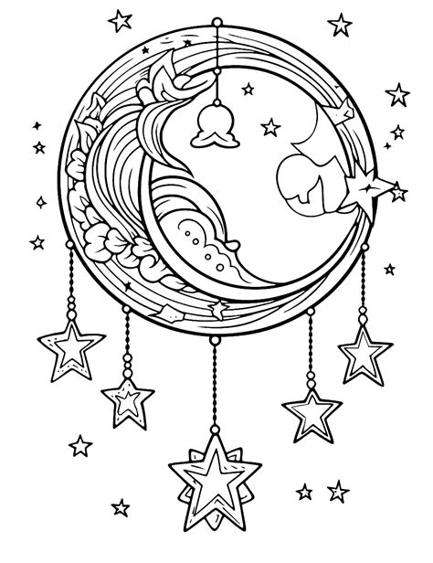 Nighttime Coloring Pages