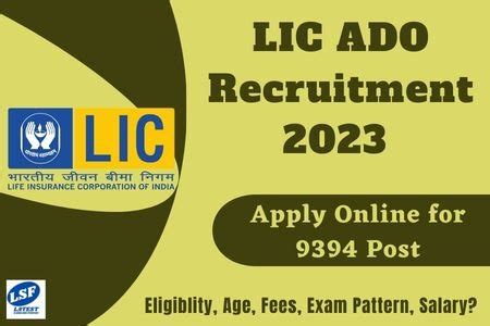 LIC ADO Recruitment 2023 Life Insurance Corporation Apprentice