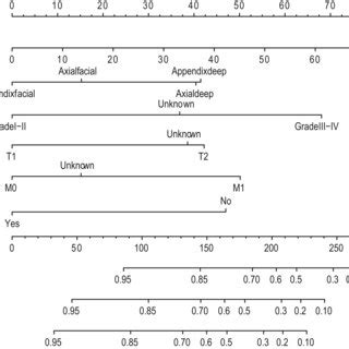 Calibration Plots Of The Nomogram For Predicting 1 3 And 5year OS