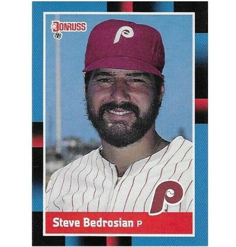 Bedrosian Steve Philadelphia Phillies Donruss Baseball