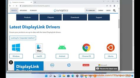 Download Displaylink Graphics Driver For Windows 11 10 8 7 Youtube