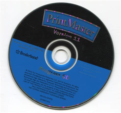 Printmaster Version 11 Program Cd 381151 Cd Cpq 254807 001 Pm11install